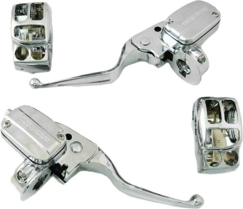 HardDrive - HardDrive Handle Bar Controls - with Hydraulic Clutch - Chrome - 53980