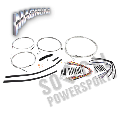 Magnum - Magnum Stainless Steel XR Handlebar Installation Kit for 15-17in. Ape - 589252