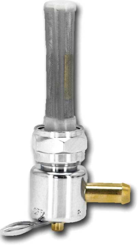 HardDrive - HardDrive Replacement Petcock - Round Right Spigot - Chrome - 022601