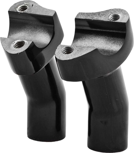 HardDrive - HardDrive Forged Pullback Handlebar Risers - 3-1/2in. Rise - Black - 04-569BK