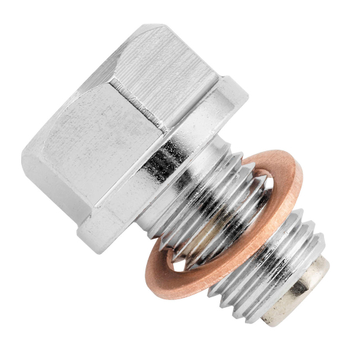 BikeMaster - BikeMaster Steel Magnetic Oil Drain Plug - 12mm x 1.5 - 151681