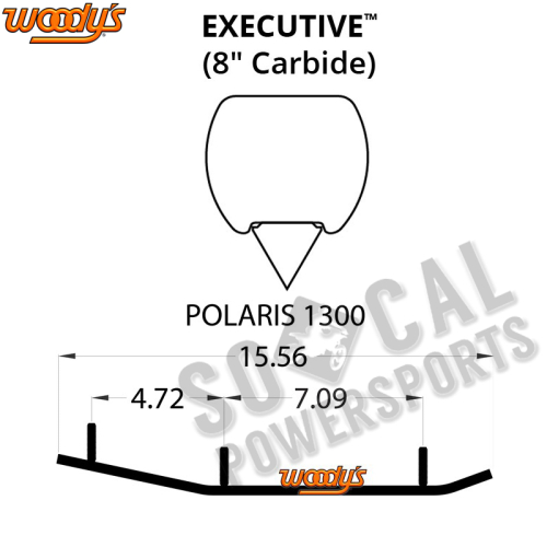Woodys - Woodys Executive Series Flat-Top Carbide Runners - WPI-1300