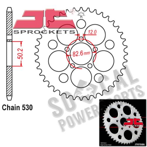 JT Sprockets - JT Sprockets Steel Rear Sprocket - 48T - JTR7086.48