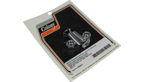 Colony - Colony Rear Fender Support Mounting Screws And Nut - Chrome-Plated - 3356-4