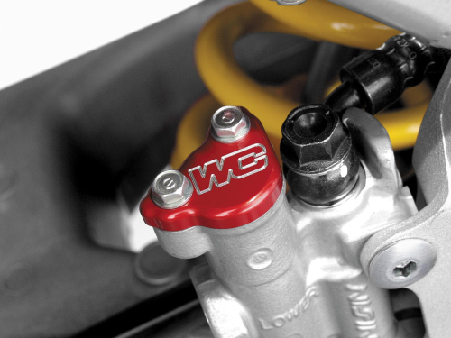 Works Connection - Works Connection Rear Master Cylinder Cover - Red - 21-705