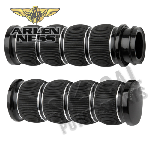 Arlen Ness - Arlen Ness Fusion Series Grips - Ring Leader - Black - 07-315