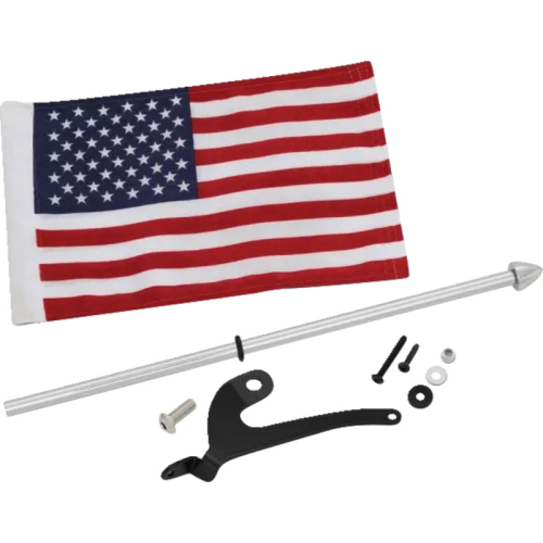 Show Chrome - Show Chrome Flag Pole - Left - Chrome - 41-210L