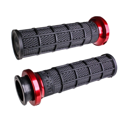 ODI - ODI Indian Touring Lock-On Grip - Black/Red - V31ITW-BB-R