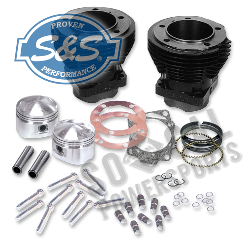 S&S Cycle - S&S Cycle Cylinder Kit with Forged Pistons - 91-9001