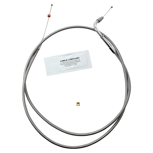 Barnett - Barnett Stainless Clear-Coated Throttle Cable (+10in.) - 102-30-30016-10