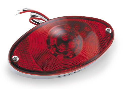 Bikers Choice - Bikers Choice Red Lens with Seal and Screws for LED Cat Eye Taillight - 489650