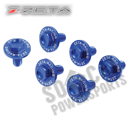 ZETA - ZETA Fork Guard Bolts - Blue - ZE88-9206