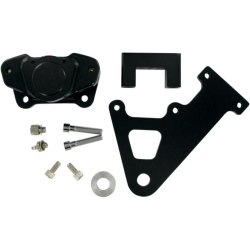 GMA Engineering - GMA Engineering 2-Piston Custom Rear Brake A-Caliper Kit - Smooth Black - GMA-103SASB