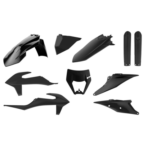 Polisport - Polisport Enduro Plastic Kit - Black - 91017
