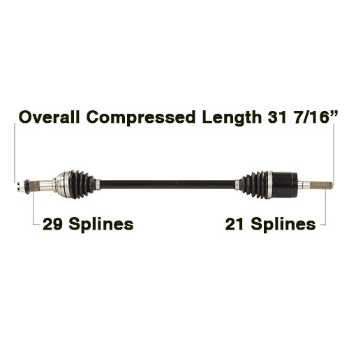 TYTANEUM - TYTANEUM Heavy Duty CV Axle - CAN-6080HD