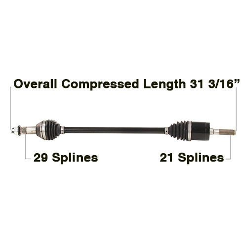 TYTANEUM - TYTANEUM Heavy Duty CV Axle - CAN-6084HD