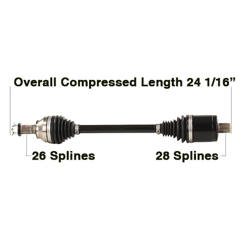 TYTANEUM - TYTANEUM Heavy Duty CV Axle - POL-6091HD