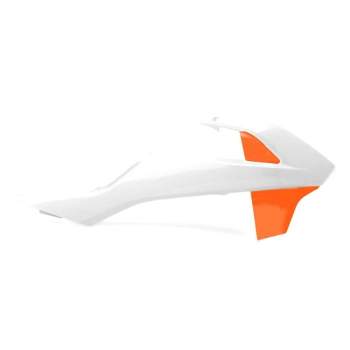Polisport - Polisport Radiator Shroud - White/Orange - 8417900004