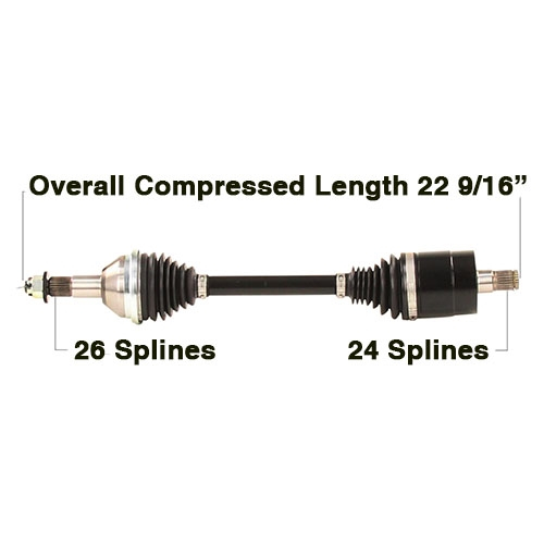 TYTANEUM - TYTANEUM Heavy Duty CV Axle - CAN-6091HD