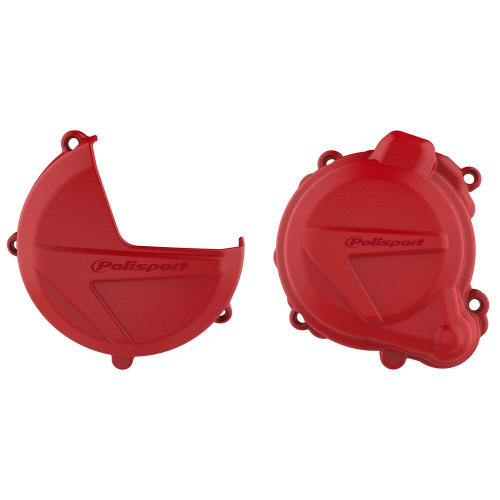 Polisport - Polisport Clutch/Ignition Cover Kit - Red - 90999