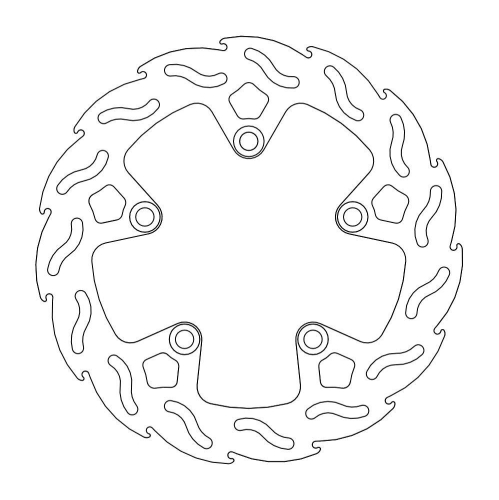 Moto-Master - Moto-Master Flame Brake Disc - 110280