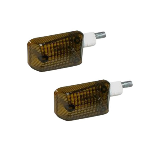 K&S Technologies - K&S Technologies Mini-Stalk Marker Lights - White with Smoke Lens - 25-8118