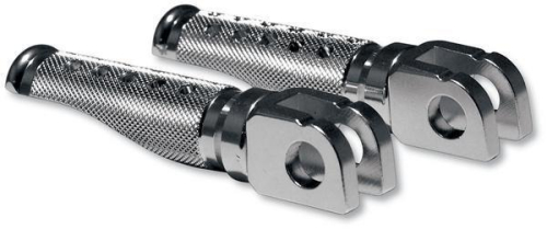 Emgo - Emgo Slash-Cut Style Footpegs - Rider - Silver - 50-11361A