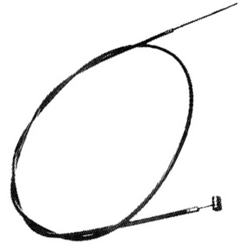 Rotary - Rotary Mini Bike/Universal Throttle Cable - 60in. Inner Cable - 55in. Casing - 1/4in. Barrel - 263