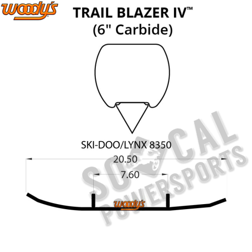 Woodys - Woodys Trail Blazer IV Flat-Top Carbide Runners - TLX4-8350