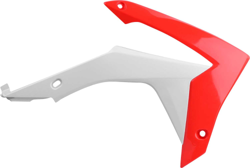 Polisport - Polisport Radiator Shroud - White/Red - 8417100001