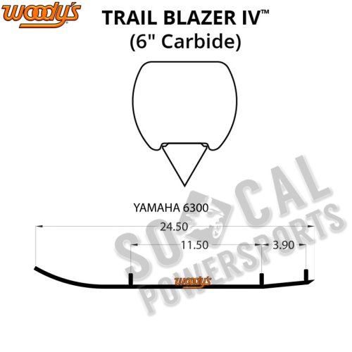 Woodys - Woodys Trail Blazer IV Flat-Top Carbide Runners - TYV4-6300