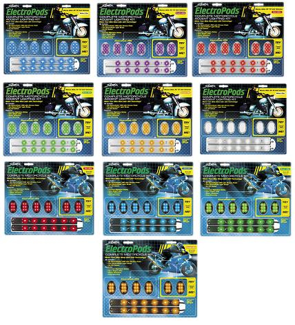 Street FX - Street FX Electropods Lightpod/Strip Kit - Yellow/Chrome - 1042791