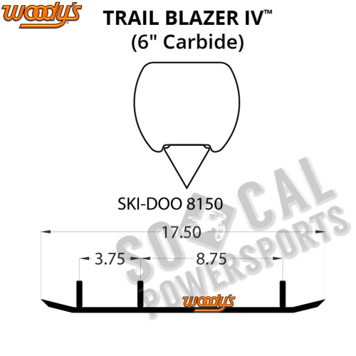 Woodys - Woodys Trail Blazer IV Flat-Top Carbide Runners - TSD4-8150