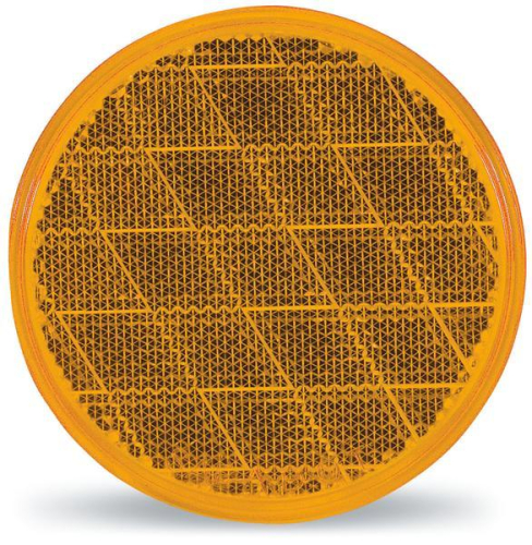 Optronics Inc - Optronics Inc Round Reflectors (3in.) - Amber - RE21AS