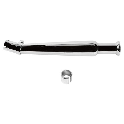 Emgo - Emgo Bell-End Megaphone, Upswept, Left Side Universal Muffler - Chrome - 80-84012