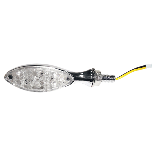 K&S Technologies - K&S Technologies LED Ultra Mini Stalk Marker Lights - Oval Chrome Body - 25-8912