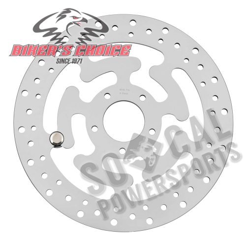 Bikers Choice - Bikers Choice OEM Style Mirror Polished Brake Rotor - 482554