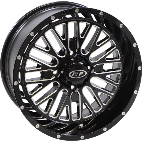 ITP - ITP Momentum Wheel - 15x7 - 5+2 (+10mm) Offset - 4/110 - Black/Milled - 1522737731B