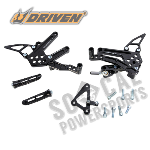 Driven Racing - Driven Racing TT Rearset - DRP-723-BK