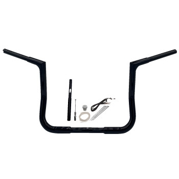 Fat Baggers, Inc. - Fat Baggers, Inc. 1-1/4in. EZ Install Flat Top Handlebar Kit - Black - 719012-B