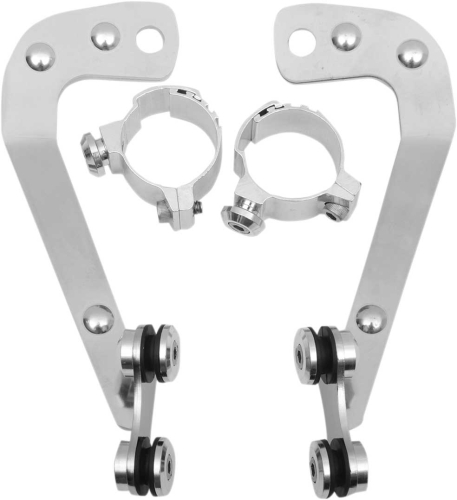 Memphis Shades - Memphis Shades Lowers Mount Kit for Fats/Slim and Sportshield - Polished - MEM9860