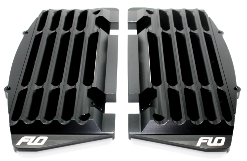 Flo Motorsports - Flo Motorsports High Flow Radiator Braces - Black - FLO750BLK