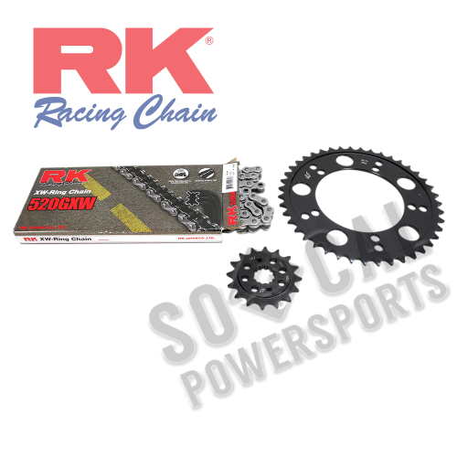 RK - RK Quick Acceleration Chain Kit with Steel Sprocket - Natural - 8101-119P