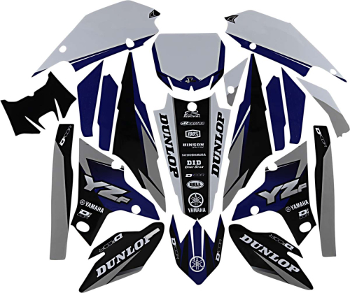 DCOR - DCOR COR 9 Yamaha Complete Graphics Kit - White - 20-50-472