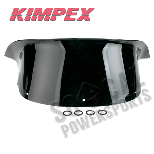 Kimpex - Kimpex Polycarbonate Windshield - Low - 10in. - Black - 06-226-11