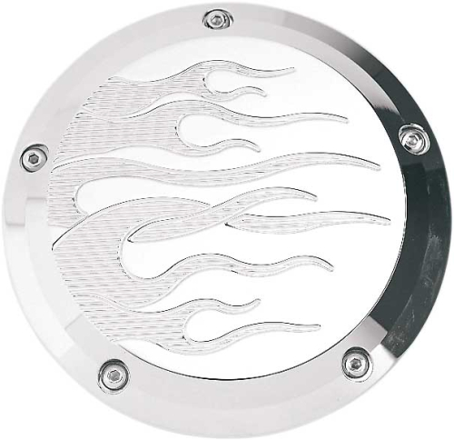 Joker Machine - Joker Machine Billet Derby Cover - Flame - 06-99F