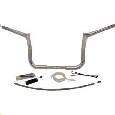 Fat Baggers, Inc. - Fat Baggers, Inc. 1-1/4in. EZ Install Handlebar Kit with Pointed Top Handlebars - Chrome - 909110