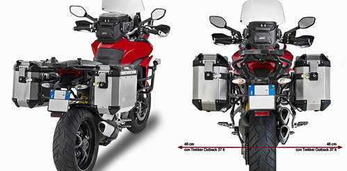 GIVI - GIVI Side Case Hardware for Outback Series Side Cases - PLR7406CAM