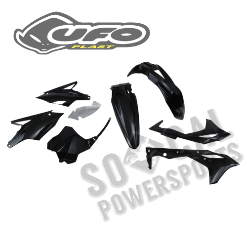 UFO Plastics - UFO Plastics Complete Body Kit - Black - KAKIT225-001