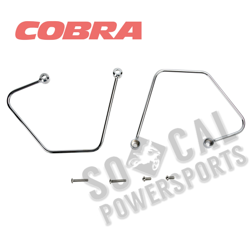 Cobra - Cobra Saddlebag Supports - Chrome - 02-6105